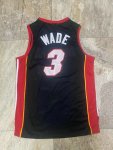 Maillot de Basket #3 Wade Miami Heat 2012-13 authentique Noir